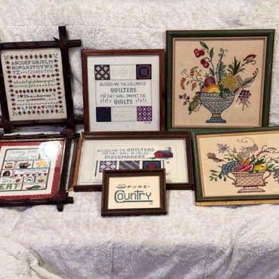 Embroidery Framed Art
