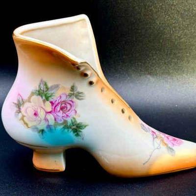 Vintage Victorian Style Porcelain Shoe
