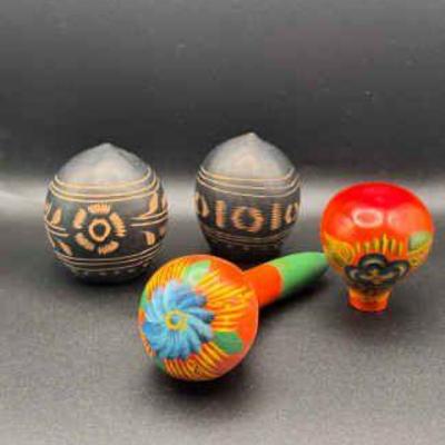 (4) Maraca Shakers - One Complete
