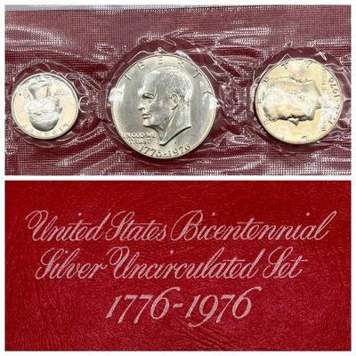 Silver Uncirculated United States Bicentennial Coins Set
