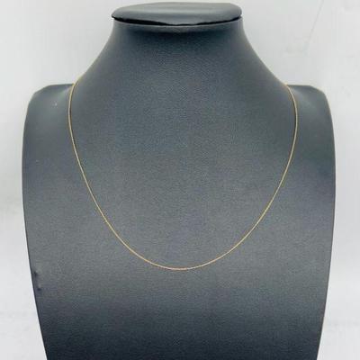 19” Delicate 14K Gold Necklace
