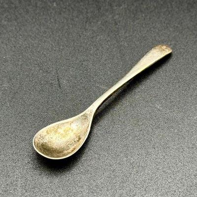 Antique Sterling Silver Salt Spoon
