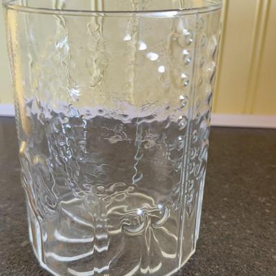 Vintage Littala - Oiva Toikka - Finland  Clear Glass Flora Vase