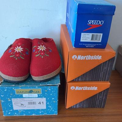 Northside Sandles, Speedo Slip Ons, German Slippers