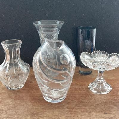 Vintage Wmf Crystal Glass Vase Erich Jachmann  