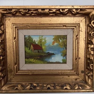 Cabin in the Woods Original Painting 