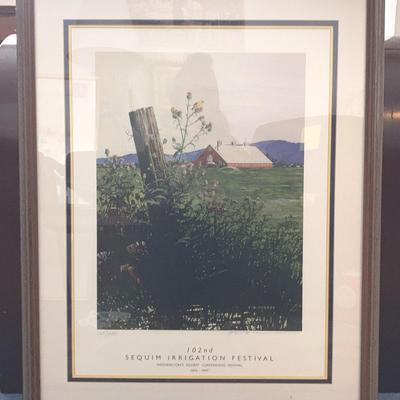 Fred W. Thompson Print 102nd Sequim Irrigation Festival 160/250 Pencil Signed 