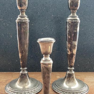 Vintage Silver Candlesticks