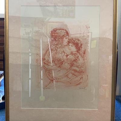 Suzanne and Child 1977  I 185/188 ed 290 Pencil Signed