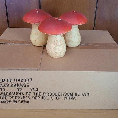 Box Of 12 Mushroom Candles