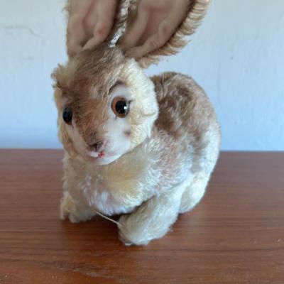 German Steiff Rabbit Mohair 10.5" Bunny Pummy Vintage