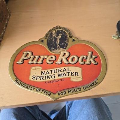 Antique tin sign