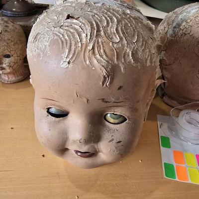 Antique doll head