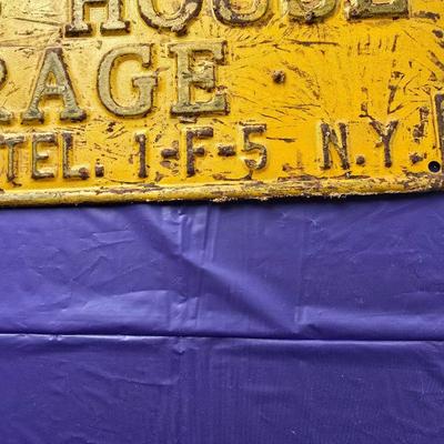 Rare Early Spring House Garage Barryville sign