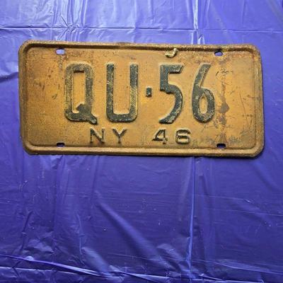 Old license plates