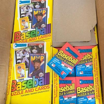 MANY SEALED boxes of baseball cards - even some CASES of cards