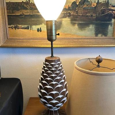 Pair of pinapple MCM lamps