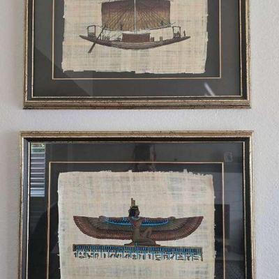 Ml107 egyptian papyrus art lot 2