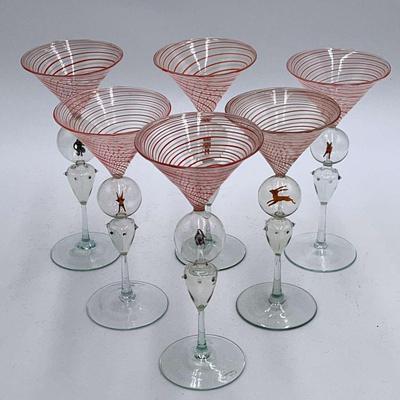 Bimini Animal Martini Cocktail Glasses