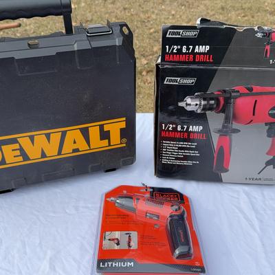 DeWalt, Tool Shop, Black & Decker, Makita Drills 