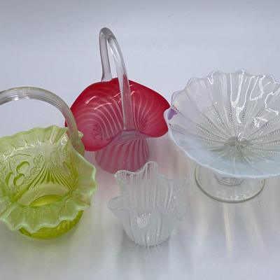 Fenton Glass Decorative Pieces
