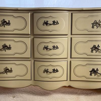 Drexel - French Provincial 9 Drawer Dresser