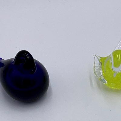 Glass Bird Paper Weights