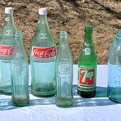 Vintage Mason Jars & Coke Bottles