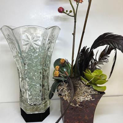 Vintage Clear Glass Vase Decor and More 