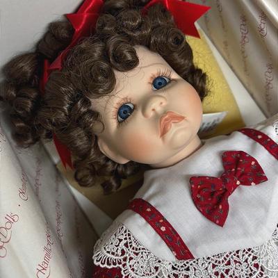 "The Hamilton Collection' Erica Porcelain Doll 