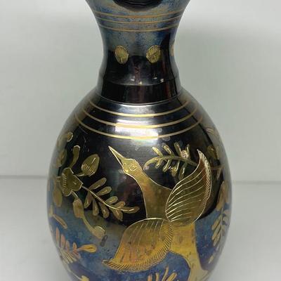 Vintage Brass Decor Vase 
