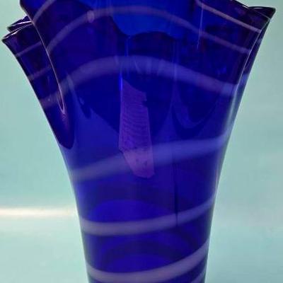 Vintage Blue Cobalt Vase