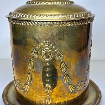 Antique English Tea Caddy Silver-Plated 