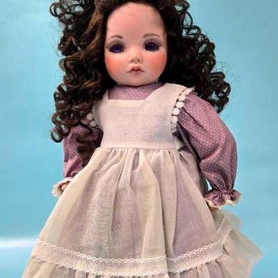 "Shy Violet" Porcelain Doll