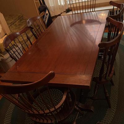 ***Vintage Fredrick Duckloe Table & Six Chairs ***