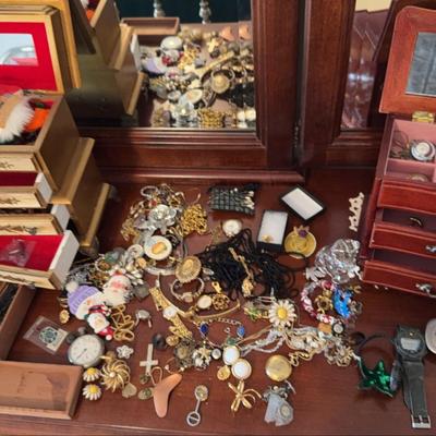 Large Lot Of Costume & Fine Jewelry