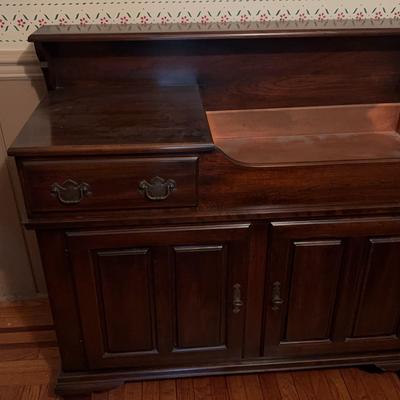 ***Harden Wooden Dry Sink W/ Copper Insert ***