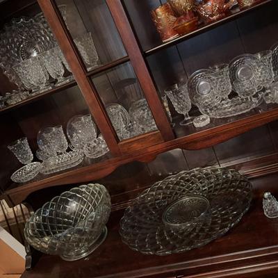 Fostoria American Cubist Glass Dinner Set