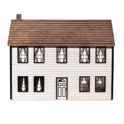 "VINTAGE FRED WEISS, NJ COLONIAL DOLLHOUSE | Handmade by Master Craftsman Fred Weiss, Hillsdale NJ in January of 1975. Center Hall...