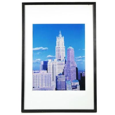 "FRANK RITTER (AMERICAN, 1947-2023) | The Woolworth Building, 9/11/02
C Print
h. 19 x w. 15 in., sight
h. 31 x w. 21 in. (Frame)"