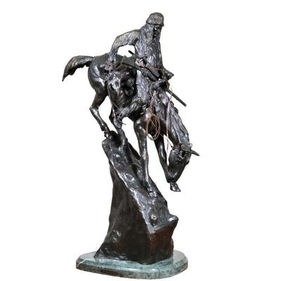 AFTER FREDERIC REMINGTON: THE MOUNTAIN MAN | The Mountain Man
h. 19.5 x w. 11 x d. 20.5 in.