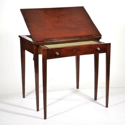 UNUSUAL CONVERTIBLE DRAFTSMAN'S TABLE | h. 33.5 x w. 34 x d. 24 in.