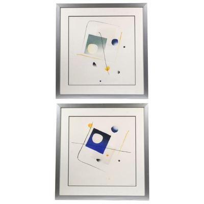 "(2pc) PATRICK JANNIN-OMS (FRENCH, B. 1944) EMBOSSED LITHOGRAPHS | Le Soleil Des Eaux I & II
embossed screenprints in colors...