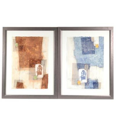 "(2pc) BERNARD REMUSAT (FRENCH, B. 1953), EMBOSSED LITHOGRAPHS | Bego (ed.26/40) / Busto (ed. 26/50)
Embossed lithograph in colors...