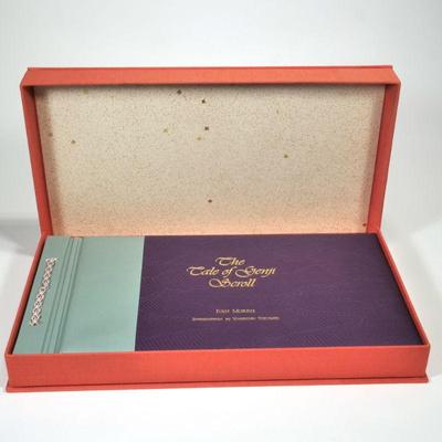 "THE TALE OF GENJI SCROLL | Ivan Morris, with an introduction by Yoshinobu Tokugaw, in conforming presentation box 
h. 12.25 x l....