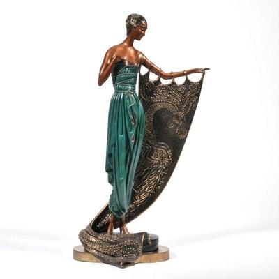 ERTE [ROMAIN DE TIRTOFF] (1892-1990), BRONZE | Emerald Night
ed. 38/375, Chalk & Vermillion and Sevenarts
h. 21.5 x w. 11.5 x d. 6 in.
