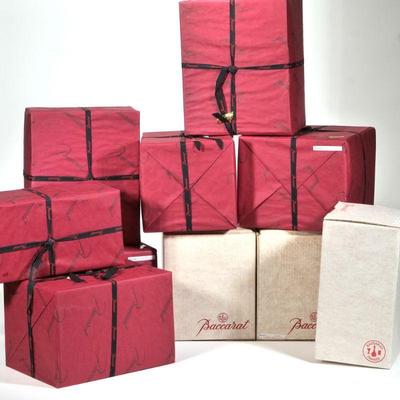 UNOPENED SET BACCARAT "ST. REMY" FRENCH GLASSWARE | St. Remy Verre pattern, service for ##