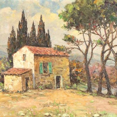 "ANDRE BERONNEAU (FRENCH, 1886-1973) | Oil on canvas
18.25 x 21.75 in.
Signed lower right, signed and titled on verso
h. 24.25 x w....