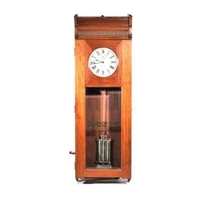 "BLODGETT CLOCK CO. MASTER CLOCK | Boston, pat. May 24, 1898, no. 469, mechanical electrical movement, with a machined precision...