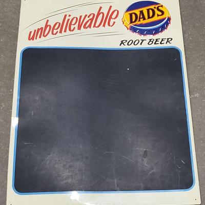 Metal Dad's Root Beer Chalkboard Sign (WH9)
